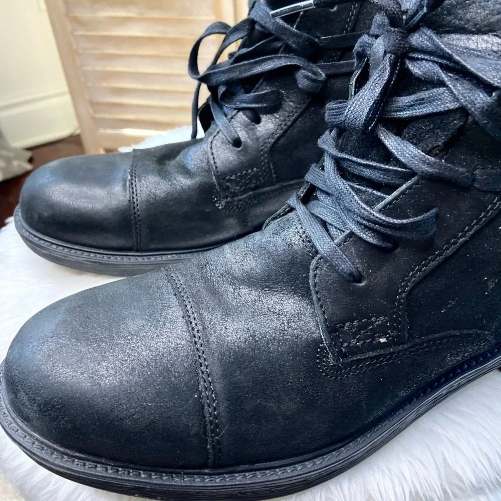 Harley-Davidson Black Leather Boots-Cambridge